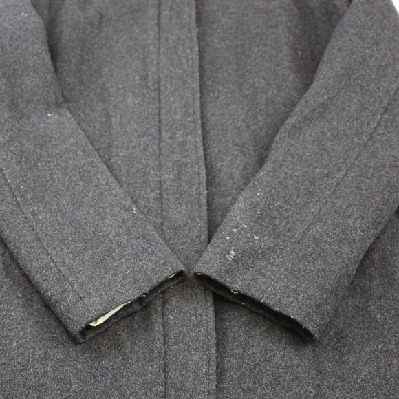 Pendleton Hidden Button High Neck Wool Long Winter Coat Unisex Womens (M) - Picture 12 of 12